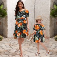 Fashion Flower Polyester Shorts Sets Skirt Sets Family Matching Outfits main image 5