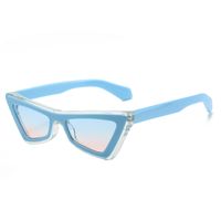 Fashion Solid Color Pc Special-shaped Mirror Full Frame Women's Sunglasses sku image 3