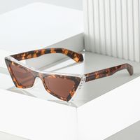 Fashion Solid Color Pc Special-shaped Mirror Full Frame Women's Sunglasses main image 4