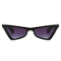 Fashion Solid Color Pc Special-shaped Mirror Full Frame Women's Sunglasses main image 2