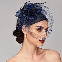 Fashion Flower Gauze Handmade Birdcage Veils 1 Piece sku image 10