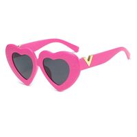 Fashion Multicolor Heart Shape Ac Cat Eye Full Frame Women's Sunglasses sku image 6