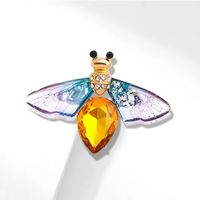 Simple Style Butterfly Alloy Plating Rhinestones Women's Brooches 1 Piece sku image 7