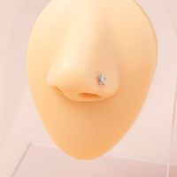 1 Piece Nose Rings & Studs Simple Style Flower 304 Stainless Steel Plating main image 1