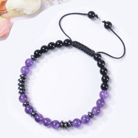 1 Piece Fashion Color Block Artificial Crystal Natural Stone Beaded Knitting Bracelets main image 1