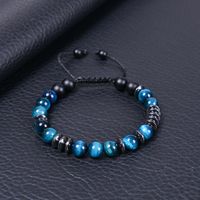 1 Piece Simple Style Geometric Natural Stone Tiger Eye Unisex Bracelets main image 6