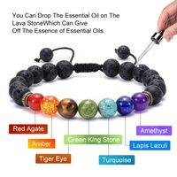 1 Piece Fashion Colorful Natural Stone Beaded Unisex Bracelets main image 5