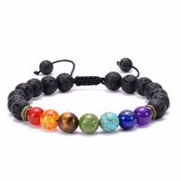 1 Piece Fashion Colorful Natural Stone Beaded Unisex Bracelets main image 2