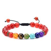 1 Piece Fashion Colorful Natural Stone Beaded Unisex Bracelets sku image 4