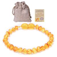 Elegant Solid Color Amber Beaded Bracelets sku image 3