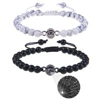 1 Pieza Estilo Simple Color Sólido Turquesa Ojo De Tigre Unisexo Pulsera sku image 17