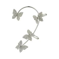 1 Piece Simple Style Butterfly Plating Alloy Rhinestones Ear Cuffs main image 2