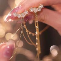1 Pair Sweet Flower Bow Knot Alloy Plating Inlay Artificial Rhinestones Women's Drop Earrings sku image 16