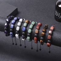 Fashion Square Tree Natural Stone Beaded Knitting Unisex Bracelets main image 1