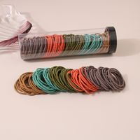 Lady Solid Color Cloth Hair Tie 1 Set sku image 69