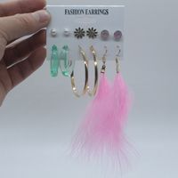 1 Set Fashion Star Metal Inlay Artificial Gemstones Pearl Women's Drop Earrings Earrings Ear Studs main image 5