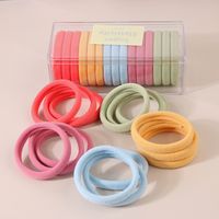 Lady Solid Color Cloth Hair Tie 1 Set sku image 52