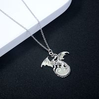 1 Piece Fashion Dragon Alloy Plating Silver Plated Women's Pendant Necklace main image 1