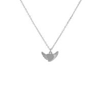 1 Piece Fashion Heart Shape Titanium Steel Inlay Zircon Pendant Necklace sku image 1