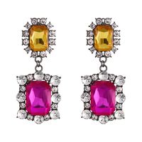 1 Pair Fashion Water Droplets Alloy Inlay Rhinestones Women's Drop Earrings Earrings sku image 11