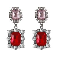 1 Pair Fashion Water Droplets Alloy Inlay Rhinestones Women's Drop Earrings Earrings sku image 12