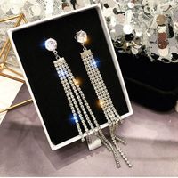 1 Paire Style Simple Couleur Unie Incruster Alliage Strass Boucles D'oreilles Des Boucles D'oreilles sku image 19