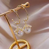 1 Pair Elegant Lady Geometric Plating Inlay Alloy Artificial Gemstones Drop Earrings sku image 25