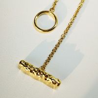 1 Piece Fashion Solid Color Alloy Plating Gold Plated Women's Necklace main image 4