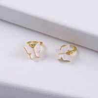 1 Pair Simple Style Butterfly Copper Plating Drop Earrings main image 1