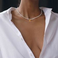 1 Stück Süss Runden Süßwasserperle Sterling Silber Perlen Überzug Halskette main image 1