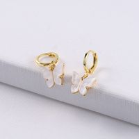 1 Pair Simple Style Butterfly Copper Plating Drop Earrings main image 6