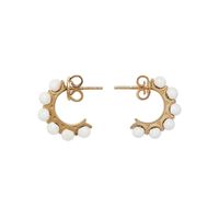 1 Pair Fashion C Shape Patchwork Plating Copper Gold Plated Earrings main image 5