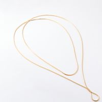 1 Piece Simple Style Solid Color Copper Plating Sweater Chain main image 1