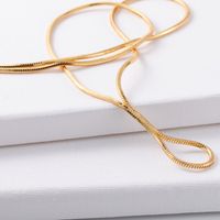 1 Piece Simple Style Solid Color Copper Plating Sweater Chain main image 3