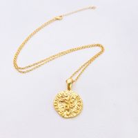 Fashion Lion Alloy Copper Plating 18k Gold Plated Women's Pendant Necklace sku image 1
