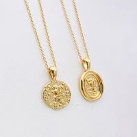 Fashion Lion Alloy Copper Plating 18k Gold Plated Women's Pendant Necklace main image 3