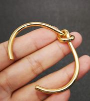 Fashion Knot Alloy Plating 18k Gold Plated Women's Bangle sku image 1