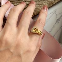 1 Piece Simple Style Snake Copper Plating Inlay Zircon Women's Rings Bracelets main image 3