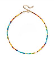 Bohemian Multicolor Beaded Women's Necklace sku image 4