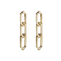 1 Pair Fashion Geometric Copper Plating Drop Earrings main image 3