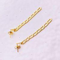 1 Pair Fashion Geometric Copper Plating Drop Earrings main image 5