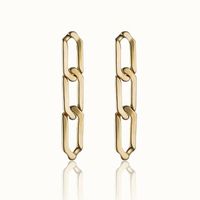 1 Pair Fashion Geometric Copper Plating Drop Earrings sku image 3