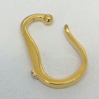 1 Piece Fashion U Shape Copper Plating Inlay Pearl Drop Earrings sku image 4
