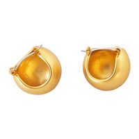 1 Pair Retro Solid Color Copper Plating Earrings main image 3
