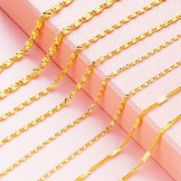 1 Piece Simple Style Solid Color Brass Plating Necklace main image 1