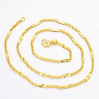 1 Piece Simple Style Solid Color Brass Plating Necklace main image 4