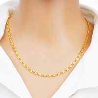 1 Piece Simple Style Solid Color Brass Plating Necklace main image 3