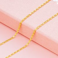 1 Piece Simple Style Solid Color Brass Plating Necklace sku image 1