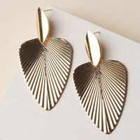 1 Pair Ig Style Basic Korean Style Leaf Alloy Drop Earrings main image 5