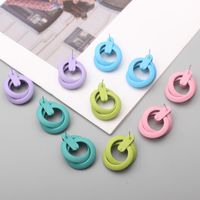 1 Pair Simple Style Solid Color Alloy Patchwork Women's Ear Studs main image 2